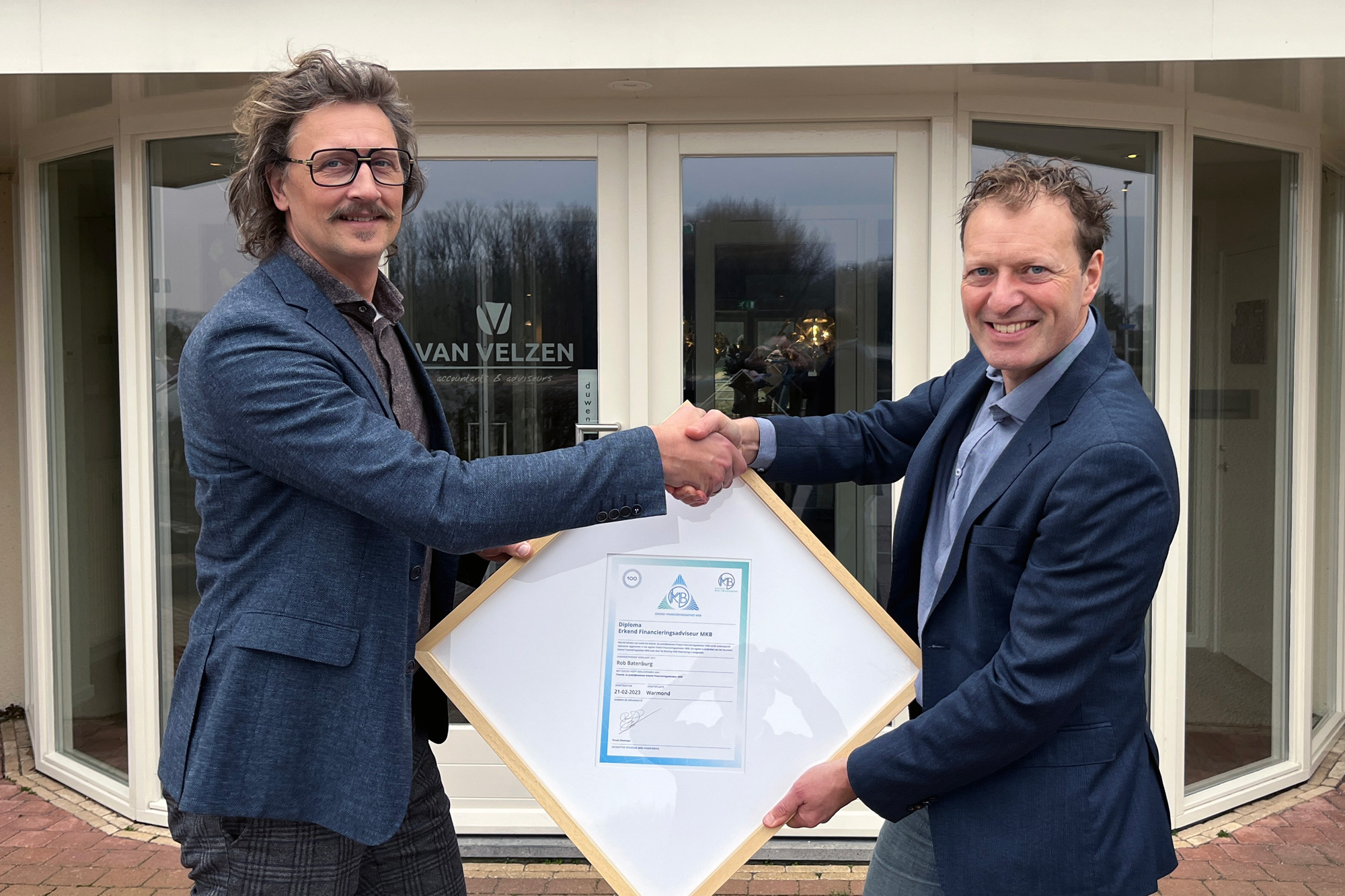 100ste diploma Erkend Financieringsadviseur MKB voor Rob Batenburg