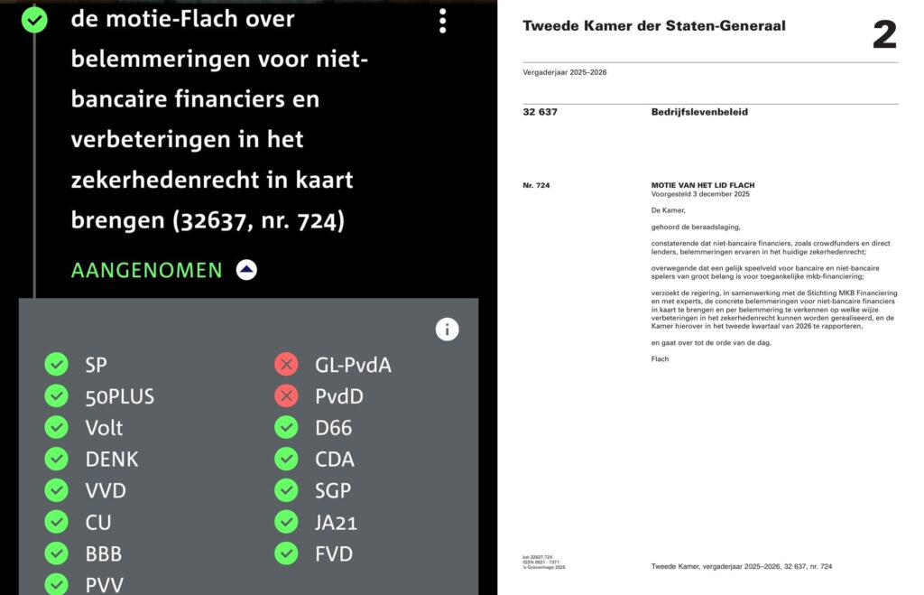 modernisering zekerhedenrecht of motie André Flach