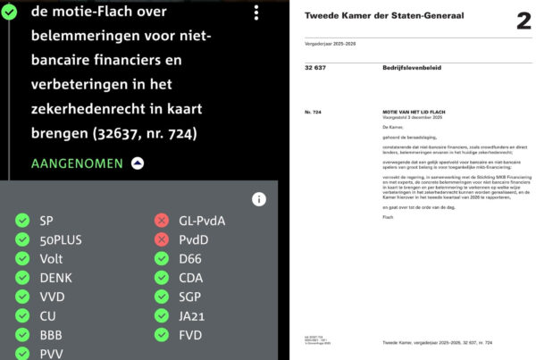 modernisering zekerhedenrecht of motie André Flach