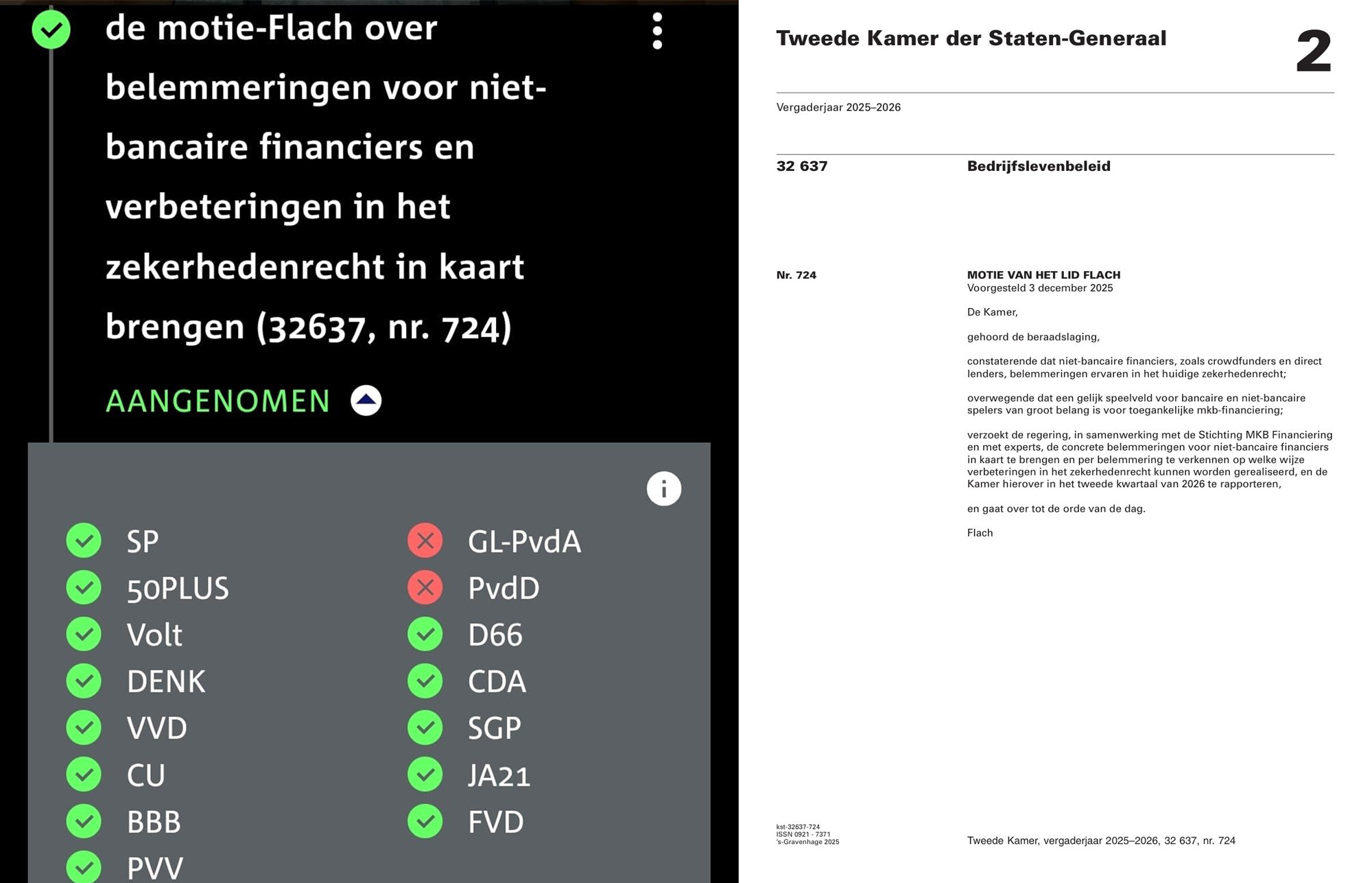 modernisering zekerhedenrecht of motie André Flach